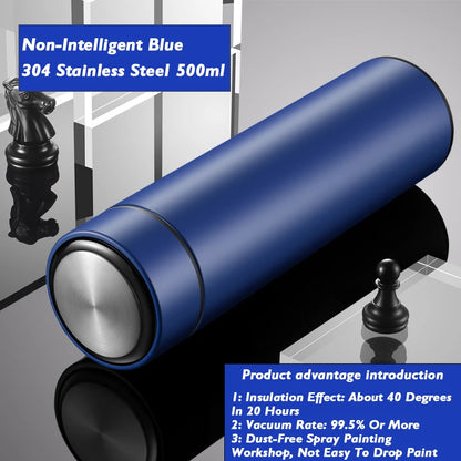 Smart Thermos Cup with Temperature Display 304 Stainless Steel Insulated Water Cup Business Gift Smart Temperature Bottles Water